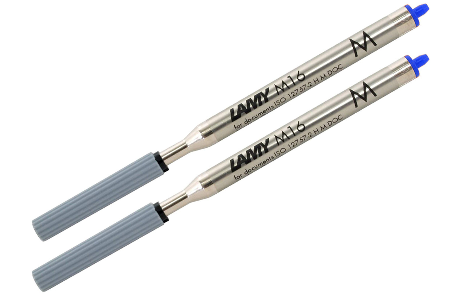 Lamy mina di ricambio M16 M per penne a sfera Lamy blu, 2 x, 1 (v7P)