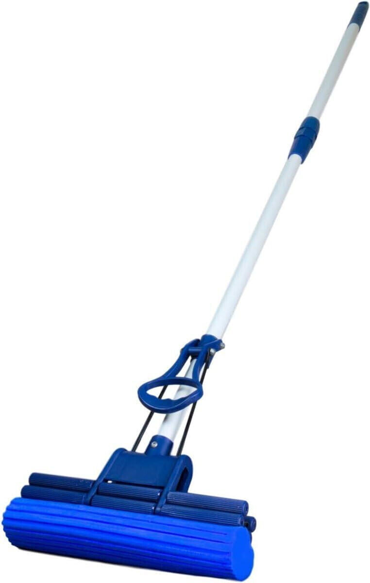 Mocio PVA Mop Scopa Assorbente Con Manico Telescopico Lava Strizza Asciuga