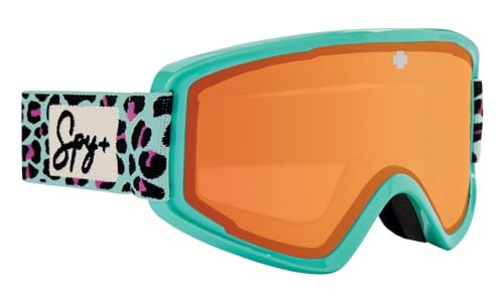 (TG. S) Spy Optics Crusher Elite Jr Leopard LL Persimmon, Occhiali da Sci - NUOV