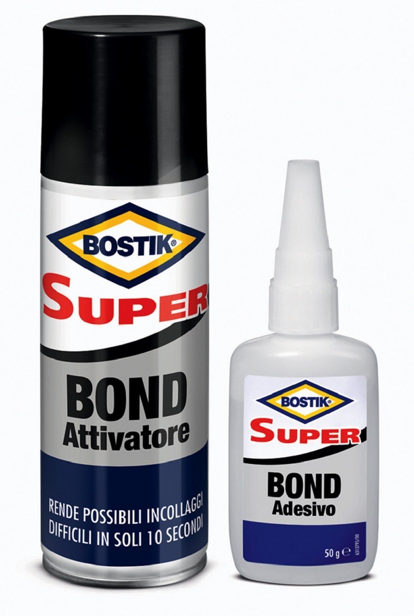 Adesivo istantaneo con speciale attivatore Super Bond Bostik
