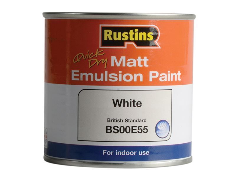 Rustins - Quick Dry Matt Emulsion Paint Bianco 250ml