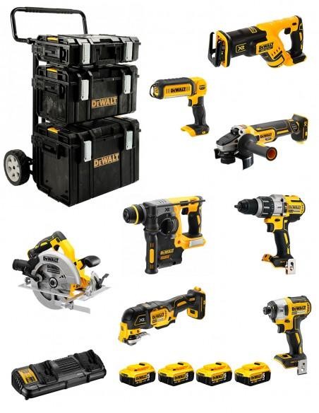DeWALT Kit DCK853P4 (DCD996 +DCF887 +DCS570 +DCS367 +DCS355 +DCH273 +DCG405 +DCL