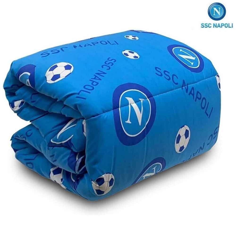 Carillo SSC Napoli Trapunta Letto Una Piazza e Mezzo Colore Azzurro