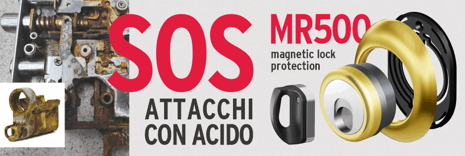 Defender MR500 Magnetico Disec Antiacido e Antitopolino 3 Chiavi Colore BRONZO