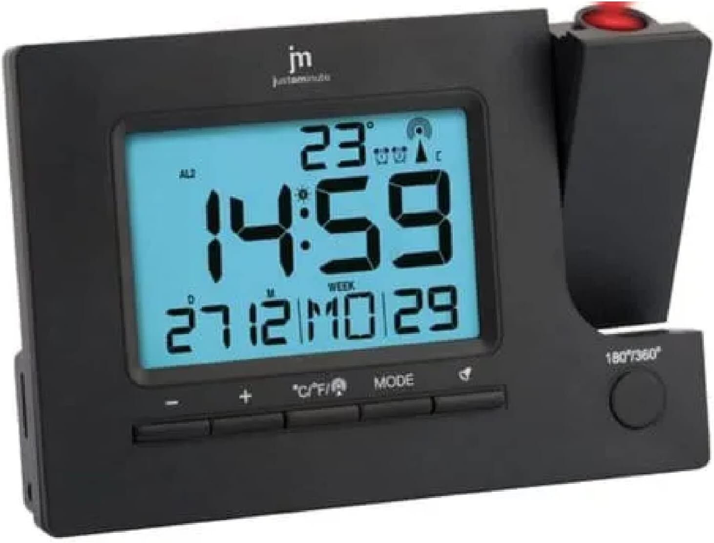 Sveglia digitale JM con proiezione Jm JD-9715