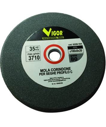 MOLA CORINDONE P/SEGHE PROFILO C GR.80  180X 8X20