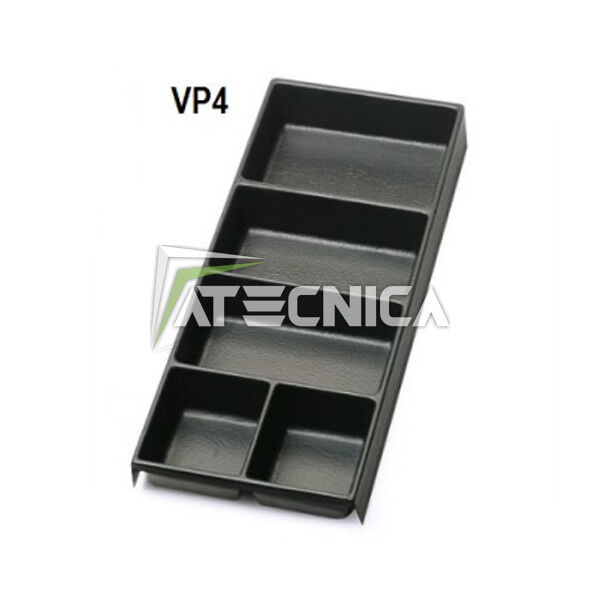 Vaschetta in termoformato Beta VP4 140x365x35 mm per carrelli portautensili