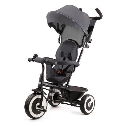 Triciclo Kinderkraft KRASTO00GRY0000 ASTON Passeggino 3 in 1 Grey