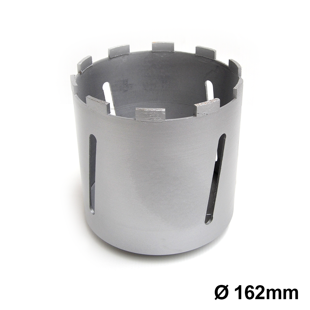 Fresa foretto al diamante per carotatrice Ø 162 mm - lunghezza 160mm