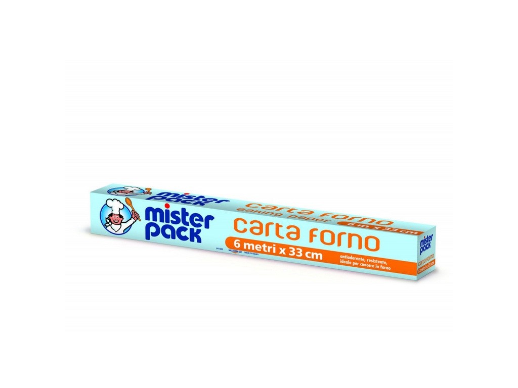 ROTOLO CARTA FORNO MISTER PACK MT 6