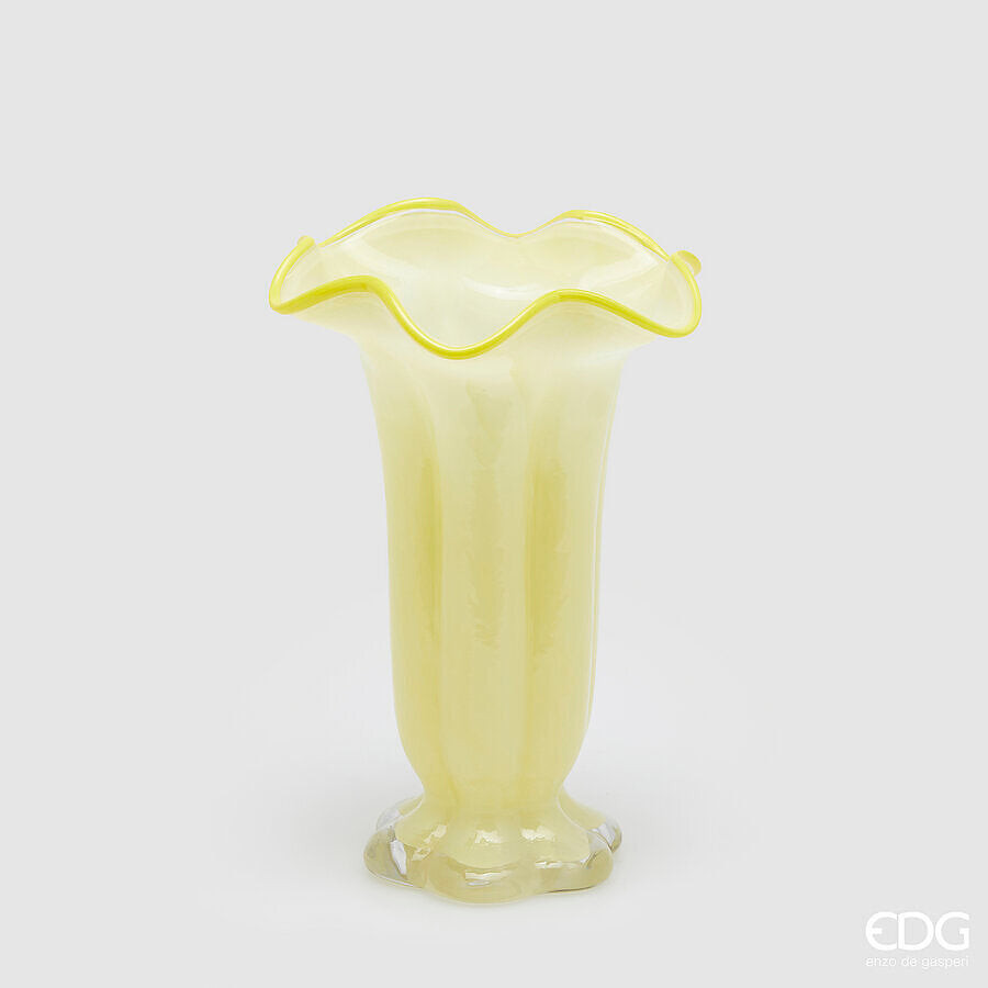 EDG Enzo De Gasperi EDG Enzo De Gasperi Vaso Campanula H 30 Cm D 19 Cm Yellow