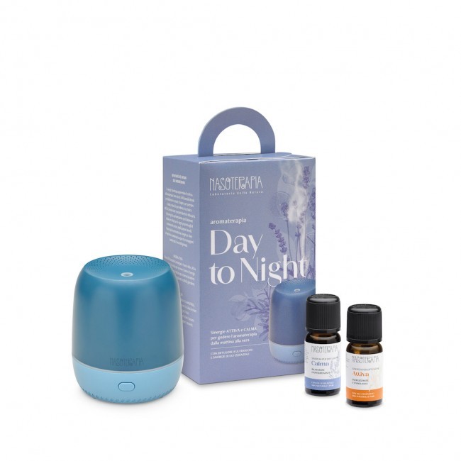 Nasoterapia Kit Day to Night Diffusore Petit Ginepro Blu-Iris e 2 Sinergie da 5