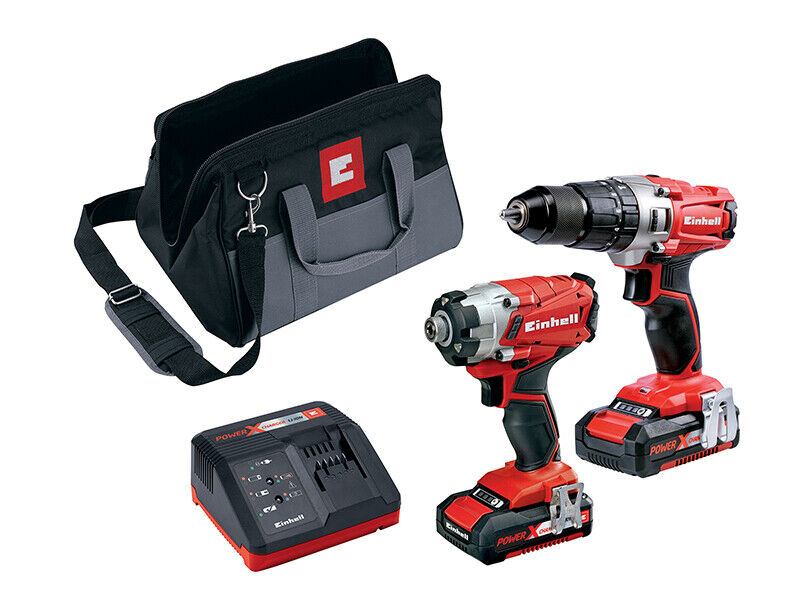 Einhell Power Combi & Urto Driver Pacco Doppio 18V 2 X 2.0Ah LI-ION Ein