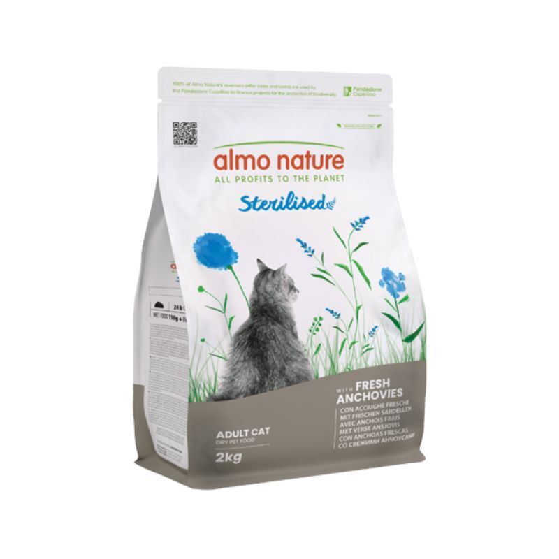 Almo nature cat sterilised acciughe 2kg
