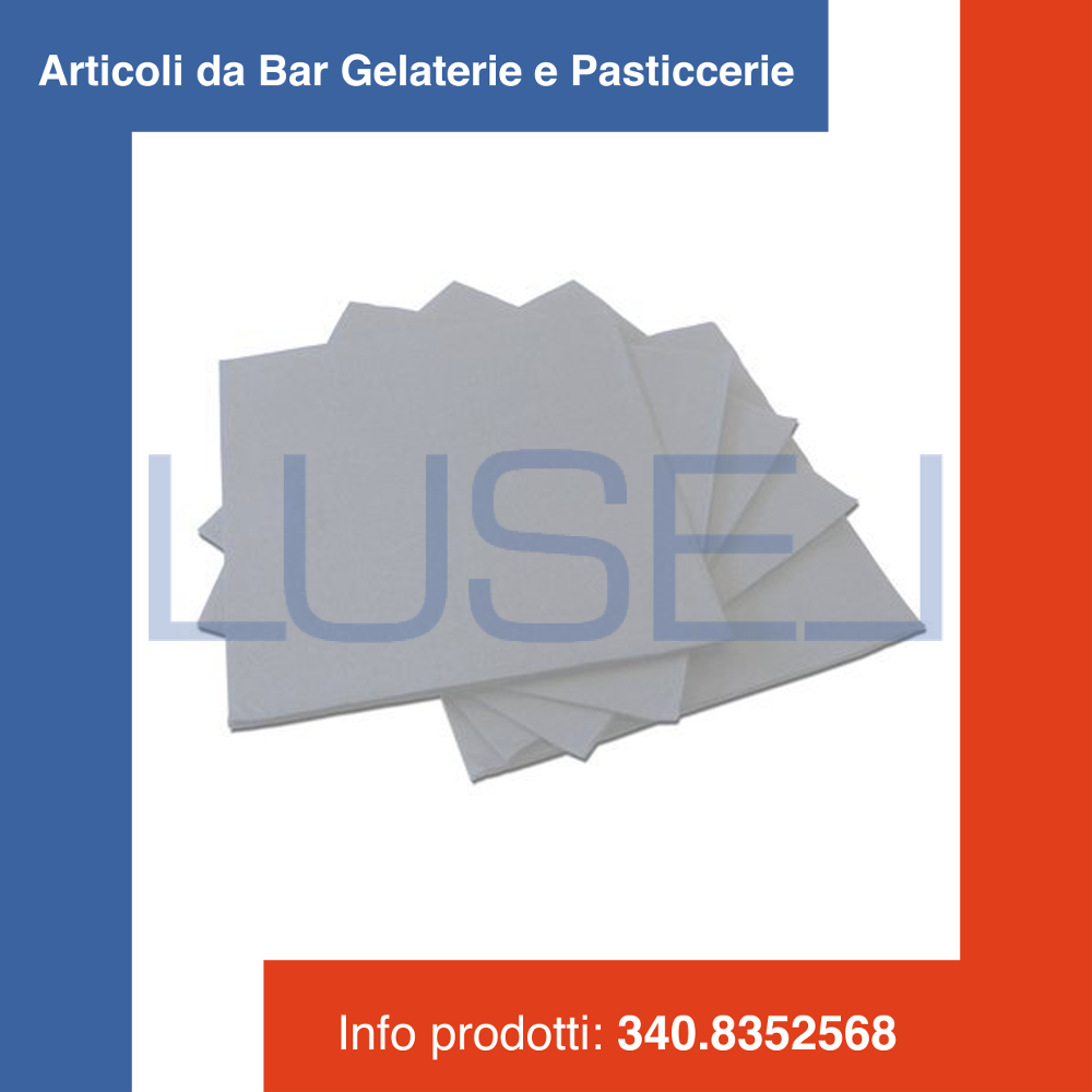 PZ 200 TOVAGLIOLI CM 38 X 38 BIANCHI EFFETTO TESSUTO WHITE TNT PAPER TOWELS