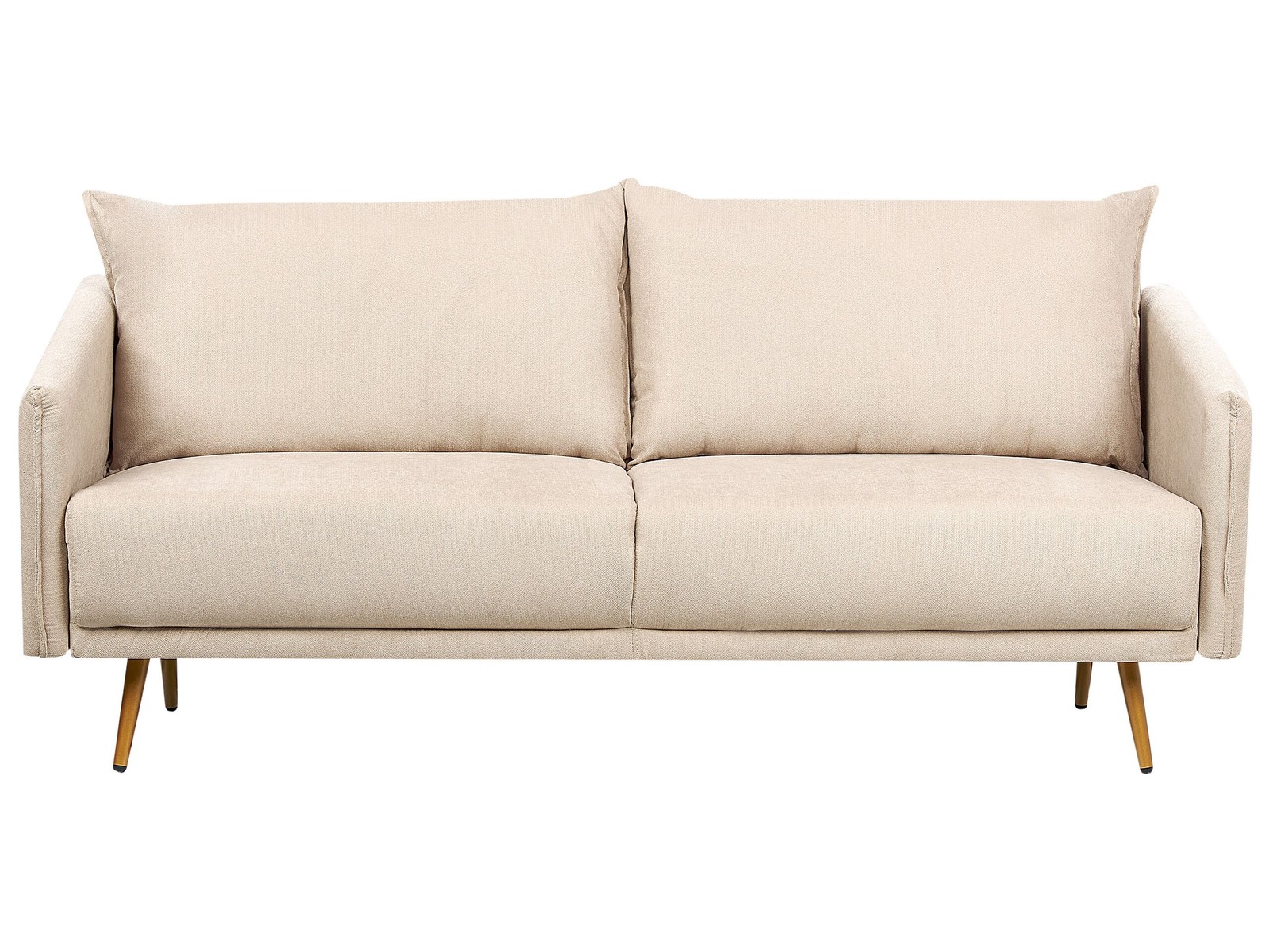 Divano 3 posti velluto beige MAURA