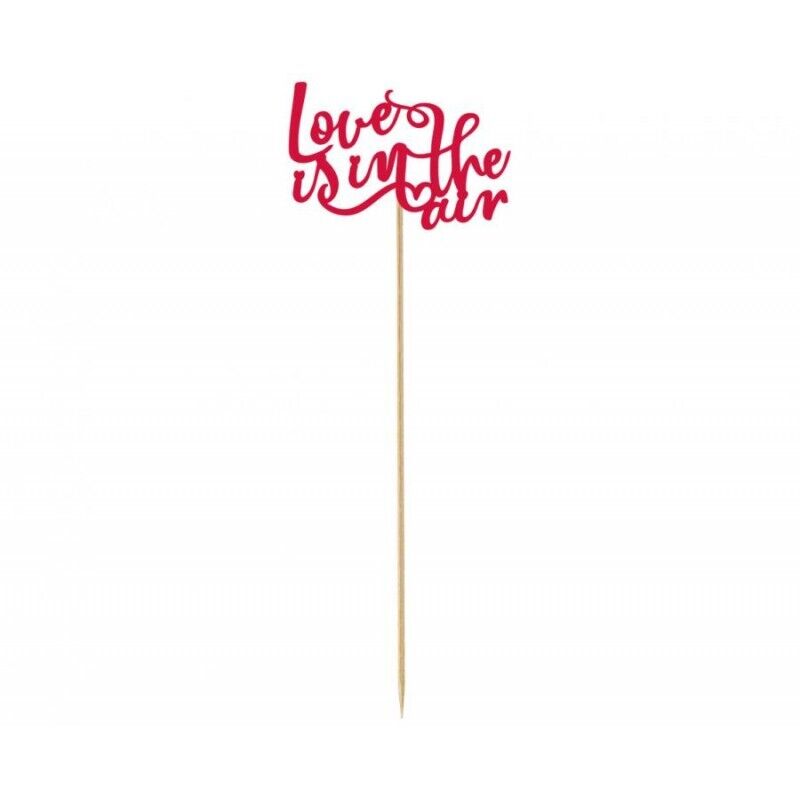 Cake topper decorativo Love is in the Air Cm. 10x30