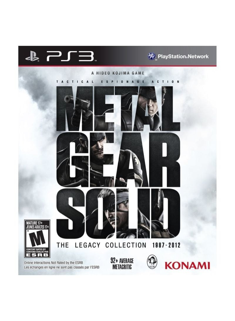 Metal Gear Solid The Legacy Collection Juego para PlayStation 3 PS3, PAL ES