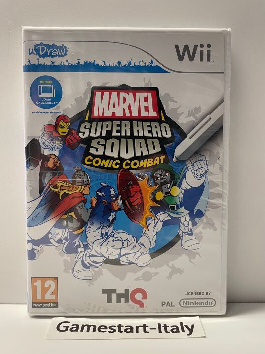 UDRAW MARVEL SUPER HERO SQUAD COMIC COMBAT - NINTENDO WII - VIDEOGIOCO NUOVO PAL