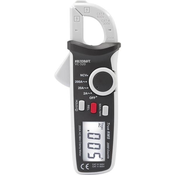 VOLTCRAFT VC-9486035  VC-320 Pinza amperometrica Calibrato (ISO) digitale CAT II