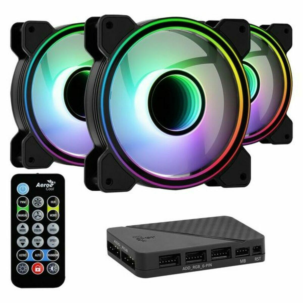 Aerocool Mirage 12 ARGB Pro Case per computer Ventilatore 12 cm Nero (Aerocool M