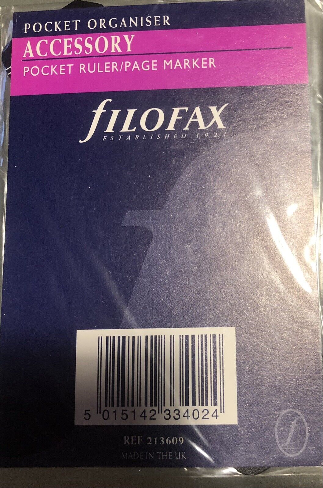 FILOFAX Organizer Accessory Pocket Righello Segna pagina