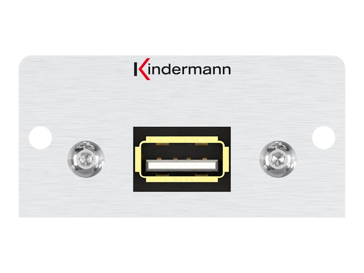 Kindermann 7444000522  Konnect 50 alu - Modular facility plate snap-in