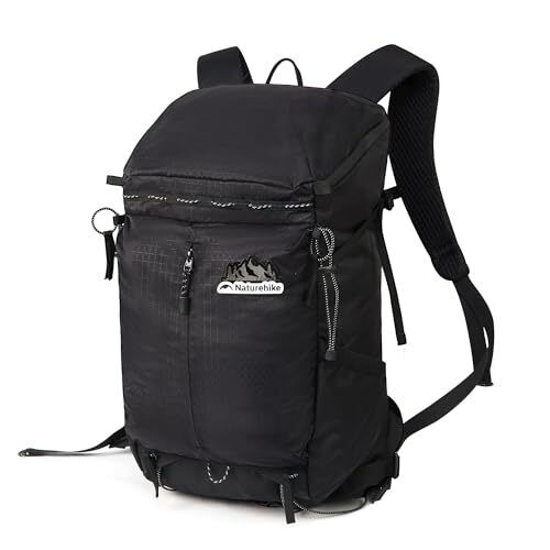 Naturehike Zaino da escursionismo, Nero/25l (d1H)