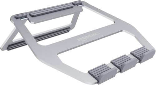 Amazon Basics Supporto richiudibile in alluminio per PC portatili con Argento