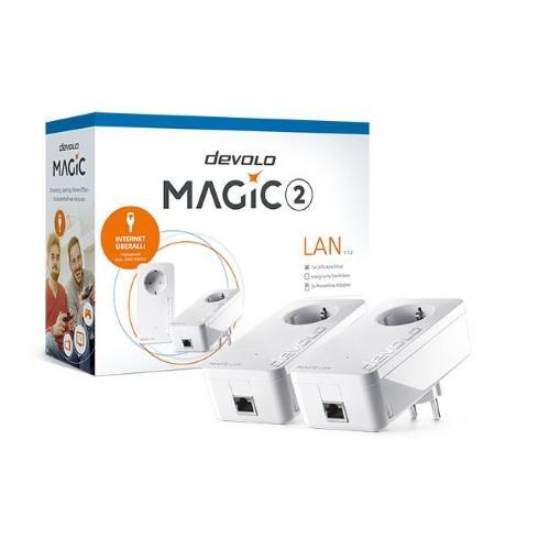Devolo Magic 2 LAN 2400 Mbit/s Collegamento ethernet LAN Bianco 2 pz