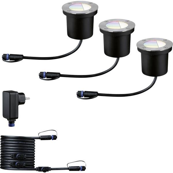 Paulmann 94275  Boden Einbauleuchten Starterset RGBW  Sistema dilluminazione Plu