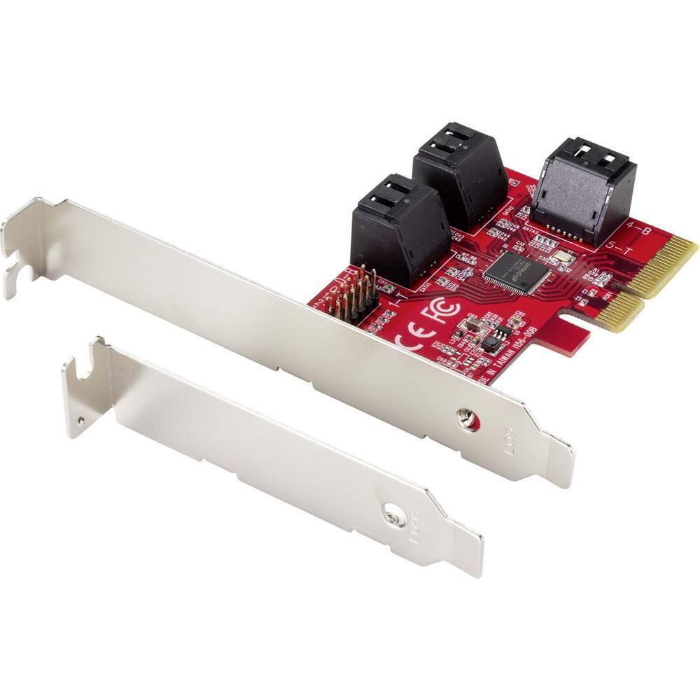 Renkforce RF-4599662 6 Porte Controller SATA PCIe x4 Adatto per (SSD): SATA SSD
