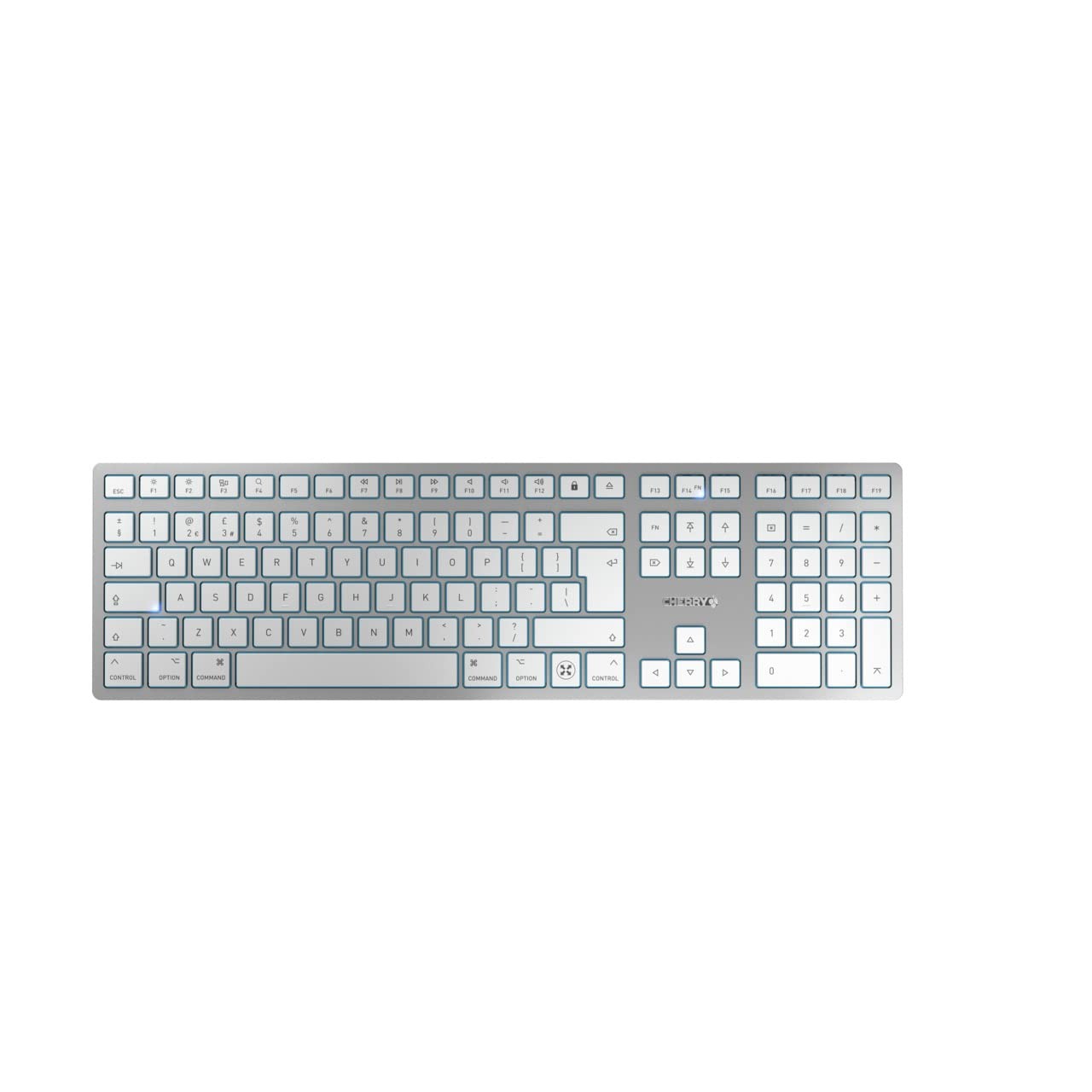 CHERRY KW 9100 SLIM FOR MAC, Wireless Mac Keyboard, UK Layout (QWERTY), Bluetoot