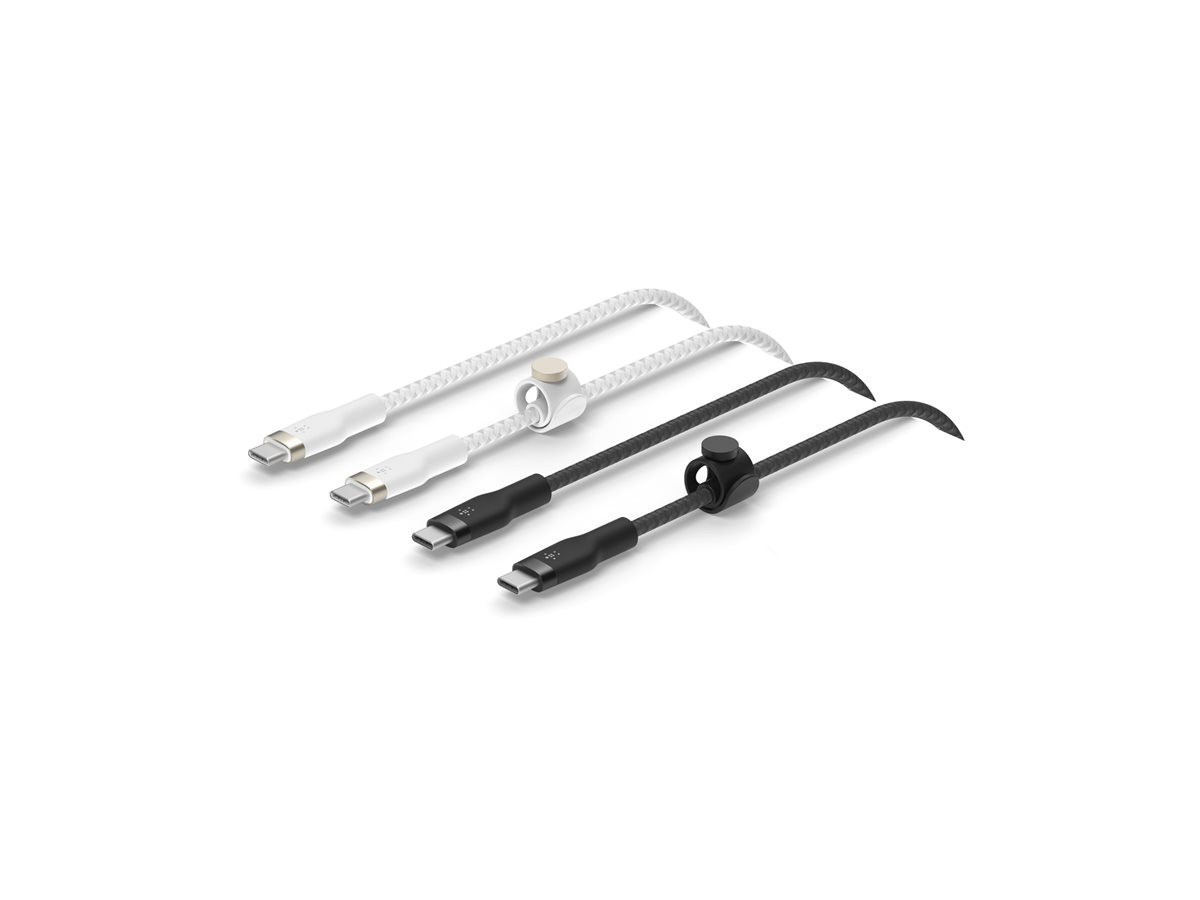 Belkin CAVO INTRECCIATO IN SILICONE USBC-USBC TWIN PACK 1 m CAB011BT1MBW2PK