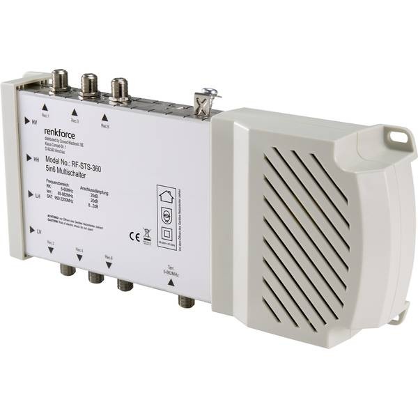 Renkforce RF-4510558  RF-STS-360 SAT multiswitch Ingressi (Multiswitch): 5 (4 sa