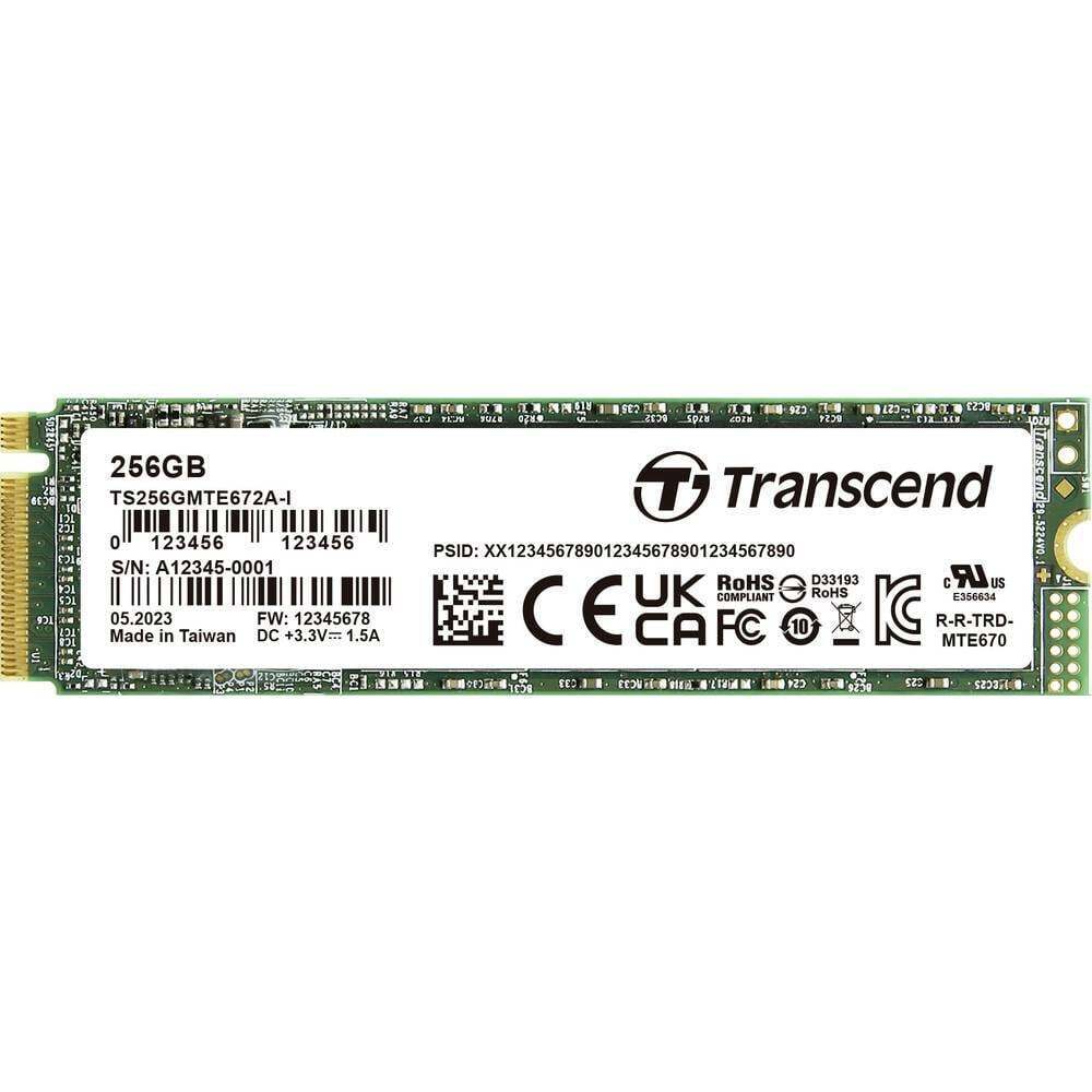 Transcend 256 GB SSD interno PCIe TS256GMTE672AI-VS1