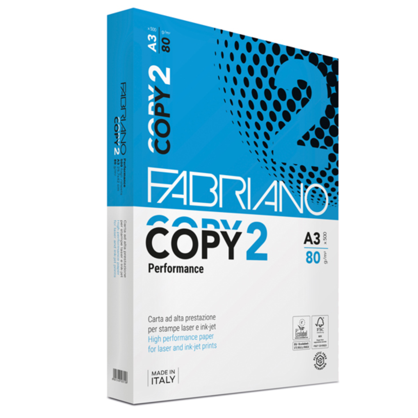 CARTA COPY 2 - A3 - 80 GR - BIANCO - FABRIANO - CONF. 500 FOGLI