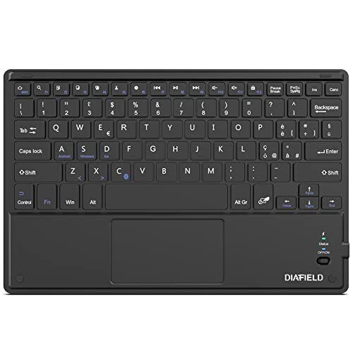 1 BY ONE Diafield Tastiera Bluetooth Ultra Sottile con Multi Touch (N1L)