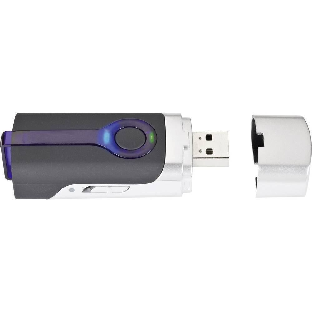 Renkforce GT-730FL-S Registratore GPS (Logger) Nero 1 pz.