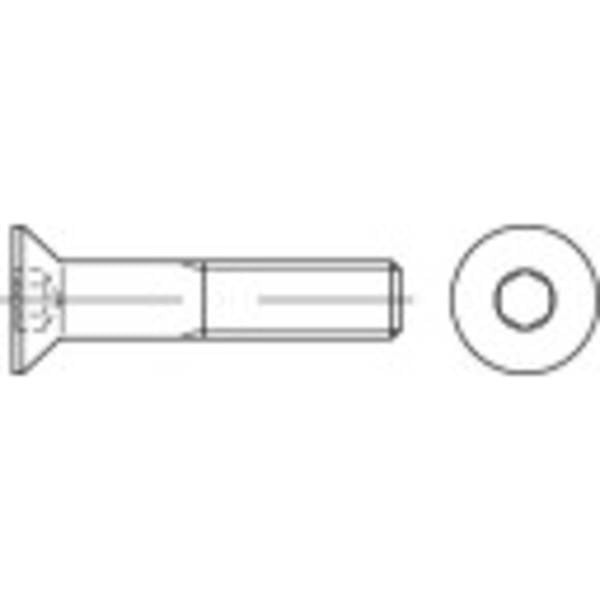 TOOLCRAFT 148819   Viti svasate M5 16 mm Interno Esagonale Acciaio 100 pz.