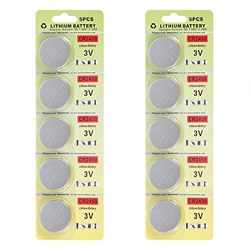 Fortune CR2450 3V Lithium Battery,Electronic Button Cell batteries for (Q5W)