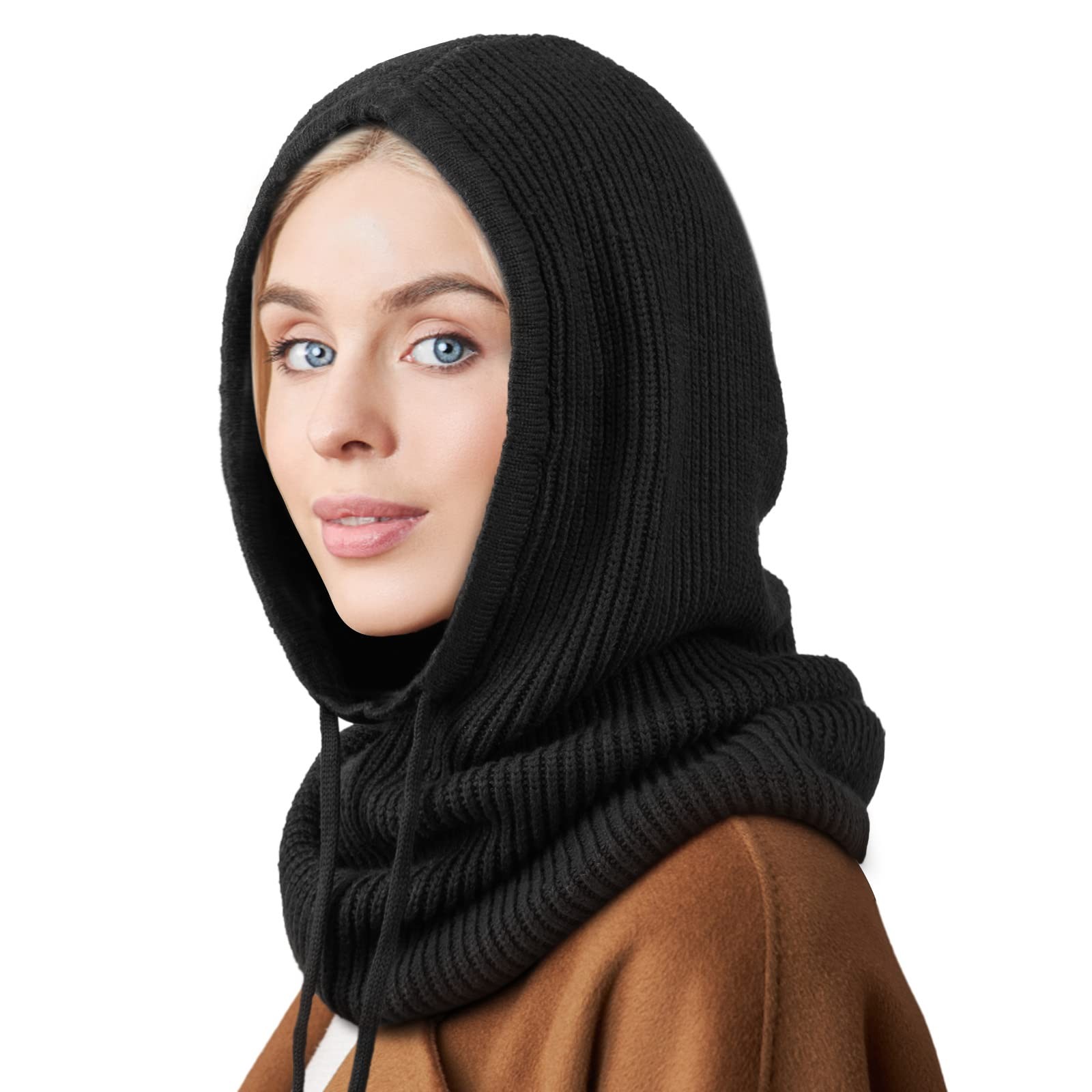 DRESHOW Cappelli Invernali per le Donna Balaclava Knit Beanie Skull Cap (z3Y)