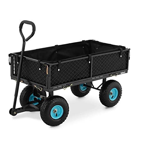 hillvert Carretto Pieghevole da Giardinaggio Carrello Da Giardino HT-TWIN (y3B)