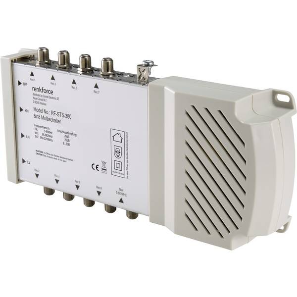 Renkforce RF-4510556  RF-STS-380 SAT multiswitch Ingressi (Multiswitch): 5 (4 sa