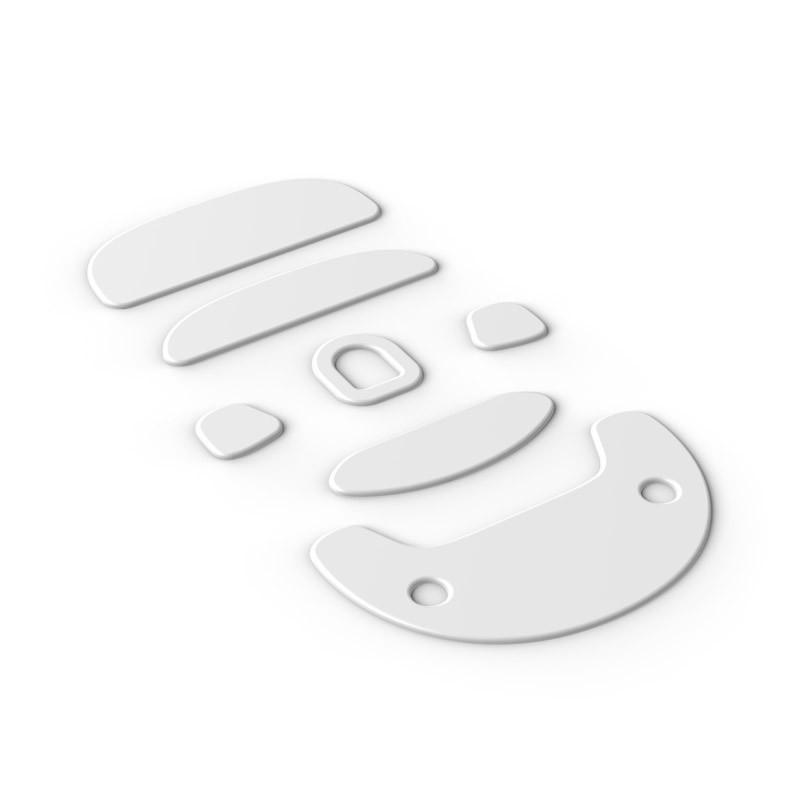 Caseking OP1 Maus Skates 99.5% PTFE weiss Single Set Mouse EGG-OP1-MS1