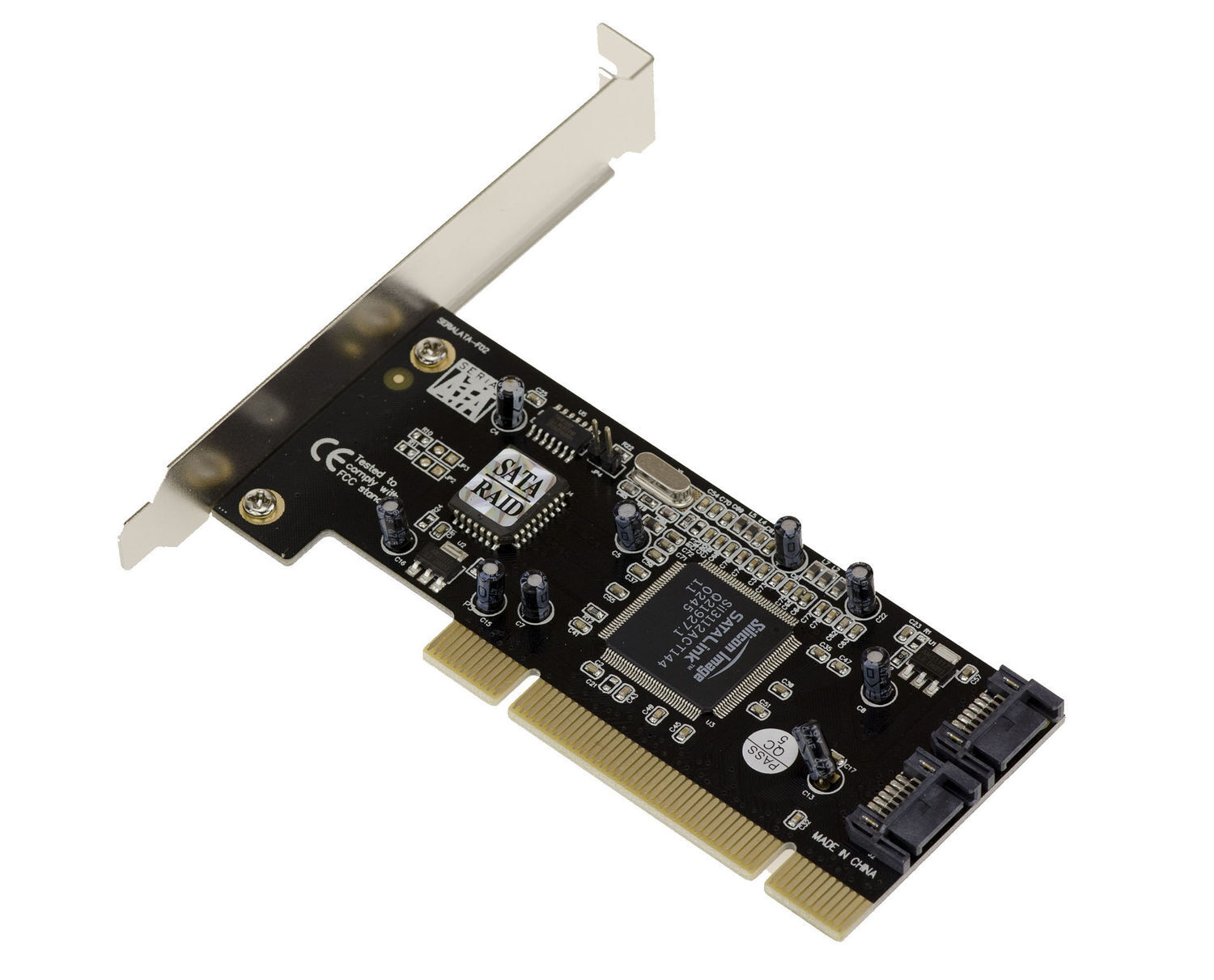 Scheda Controller PCI SATA 2 Porte Raid 0 Raid 1 - Chipset SIL3112