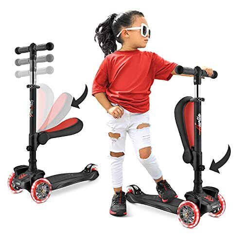 3 Wheeled Scooter for Kids - Stand & Cruise Child/Toddlers Toy (o2Q)