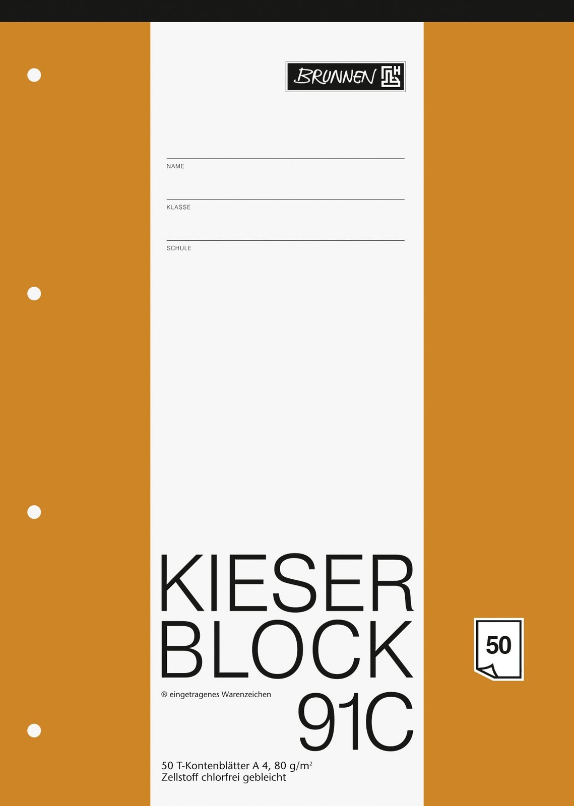 Brunnen 1042931 Kieser Block T-Accounts (A4, 50 Sheets, 10 T-Accounts per Page,