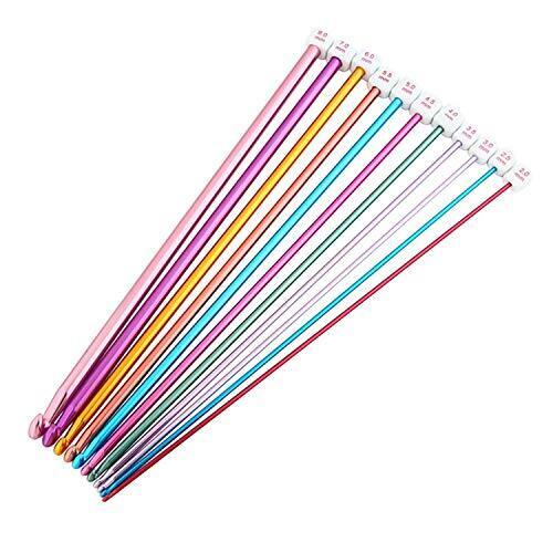 Longsing Uncinetto Uncinetto Set 11 Pezzi Multicolore Uncinetto (m6i)