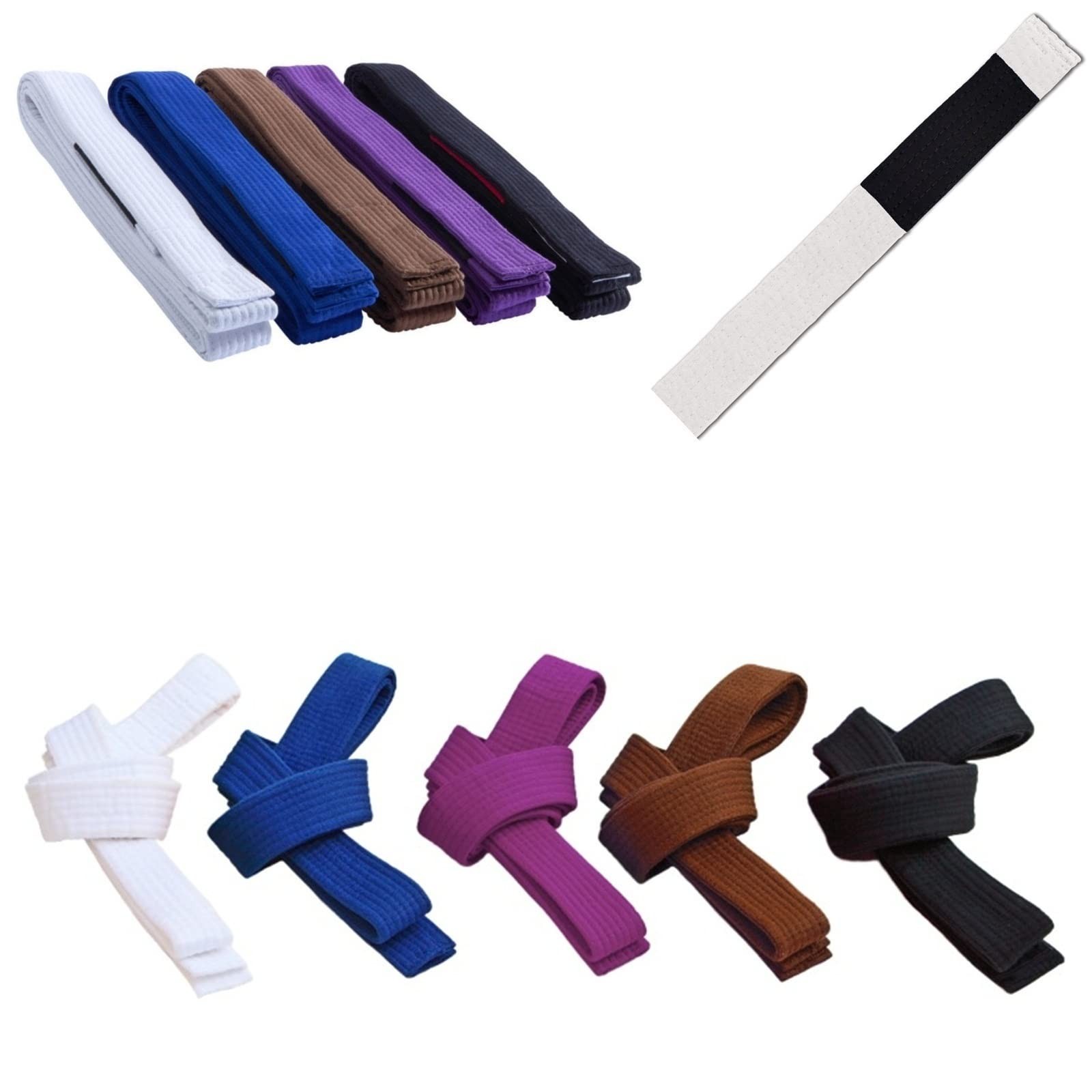 Cintura BJJ Belt Jiu Jitsu Kimono - gi 100% Cotone Spessore 5 mm (G7t)